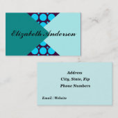 水玉模様 名刺 (正面/裏面)