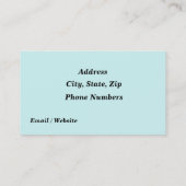 水玉模様 名刺 (裏面)