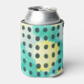 水玉模様:数々の色の抽象芸術背景。 缶クーラー (缶正面)