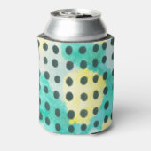 水玉模様:数々の色の抽象芸術背景。 缶クーラー (缶裏面)