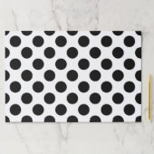 水玉模様、水玉模様パターン、白黒 ペーパーパッド (インサイチュ)