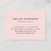 水玉模様、水玉模様パターン、白黒 名刺 (裏面)