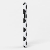 水玉模様、水玉模様パターン、白黒 Case-Mate iPhoneケース (裏面/右)