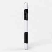 水玉模様、水玉模様パターン、白黒 Case-Mate iPhoneケース (裏面/右)