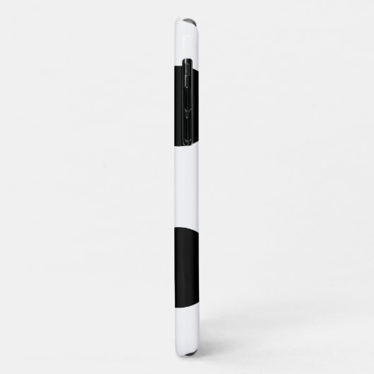 水玉模様、水玉模様パターン、白黒 Case-Mate iPhoneケース (裏面/左)