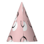 水玉模様、汎用性の高いシームレスパターン パーティーハット (裏面)