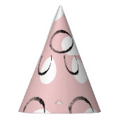 水玉模様、汎用性の高いシームレスパターン パーティーハット (左)