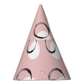 水玉模様、汎用性の高いシームレスパターン パーティーハット (右)