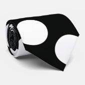 水玉模様（白黒）任意のサイズでカスタマイズ可能 ネクタイ (ロール)