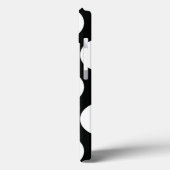水玉模様（白黒）任意のサイズでカスタマイズ可能 Case-Mate iPhoneケース (裏面 / 左)