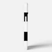 水玉模様（白黒）任意のサイズでカスタマイズ可能 Case-Mate iPhoneケース (裏面 / 右)