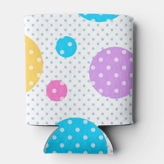 水玉模様 缶クーラー (裏面)