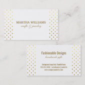 水玉模様 |金ゴールドII 名刺 (正面/裏面)