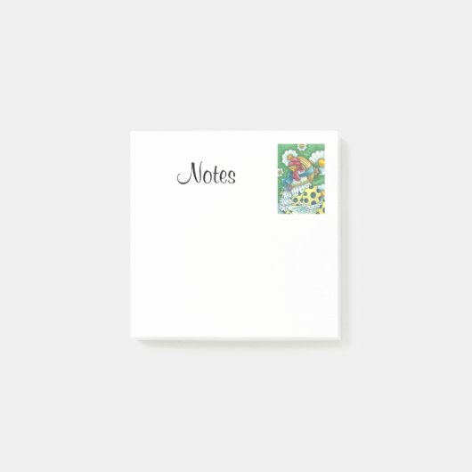水玉模様HEN, COUNTRY CHICKEN Post-it® Notes ポストイット (正面)