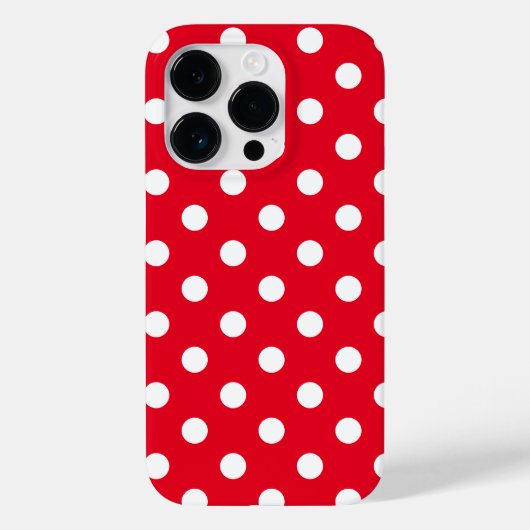 水玉模様iPhone 14 Proケース Case-Mate iPhoneケース (裏面)