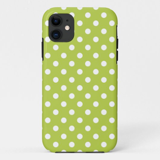 水玉模様iPhone 5ケースの入札の緑 Case-Mate iPhoneケース (裏面)