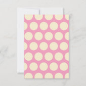 水玉模様Popsiclesフラットノートカード サンキューカード (裏面)