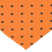 水玉模様wブラックとオレンジハロウィーン ショートテーブルランナー (コーナー)