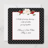 水玉誓いの更新式 招待状 (正面)