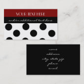 水玉 名刺 (正面/裏面)