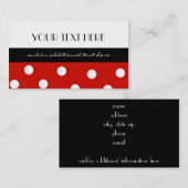 水玉 名刺 (正面/裏面)