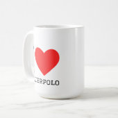 水球が大好き コーヒーマグカップ (正面左)