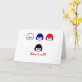 水球で勝負しよう ペーパー製品 カード (黄色い花)