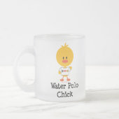 水球のひよこの曇らされたガラスのマグ フロストグラスマグカップ (左)