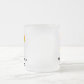 水球のひよこの曇らされたガラスのマグ フロストグラスマグカップ (中央)