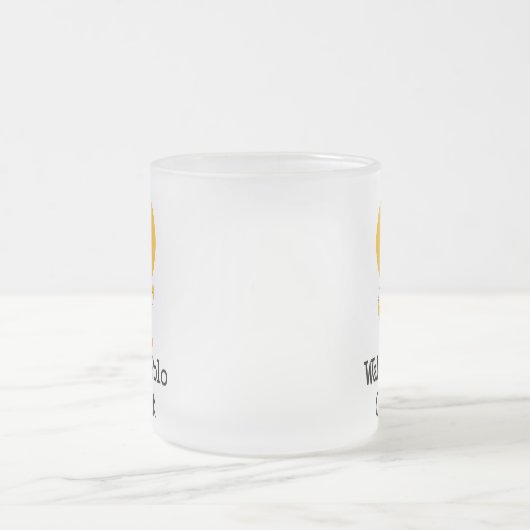 水球のひよこの曇らされたガラスのマグ フロストグラスマグカップ (中央)