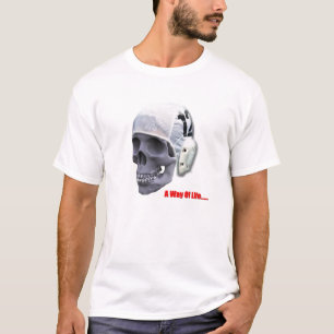 水球のスカルのTシャツ Tシャツ