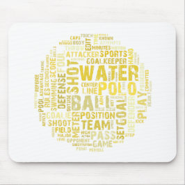 水球の単語の雲のマウスのマット マウスパッド