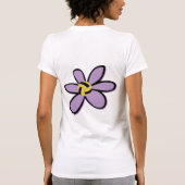 水球の球の花-デザイン2 Tシャツ (裏面)