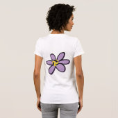 水球の球の花-デザイン2 Tシャツ (裏面フル)