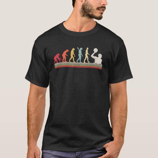 水球の進化 水球選手 Tシャツ (正面)