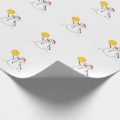 水球の雪だるまの包装紙 ラッピングペーパー (角)