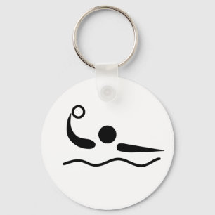 水球のWaterpoloのピクトグラム キーホルダー