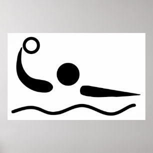 水球のWaterpoloのピクトグラム ポスター
