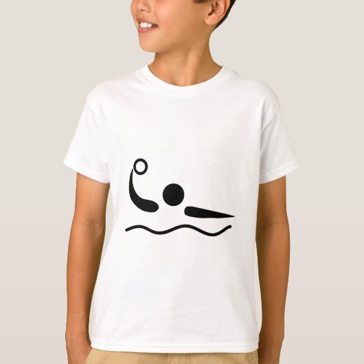 水球のWaterpoloのピクトグラム Tシャツ (正面)