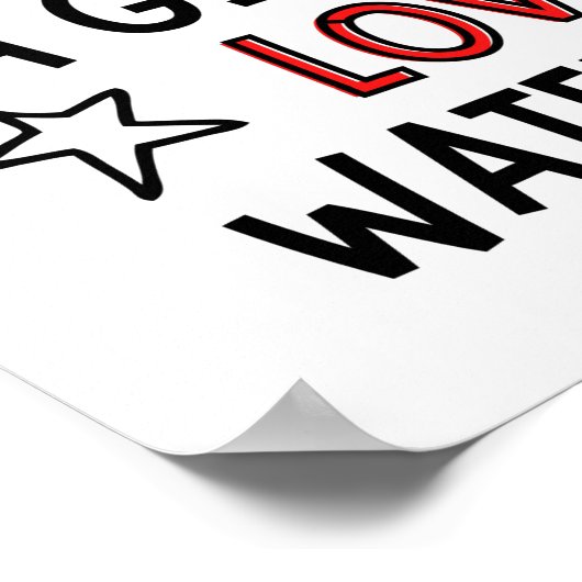 水球を愛する女の子を過小評価してはいけない。 ポスター (角)