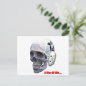 水球スカル ポストカード (スタンド正面)