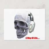 水球スカル ポストカード (正面)