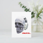 水球スカル ポストカード (スタンド正面)