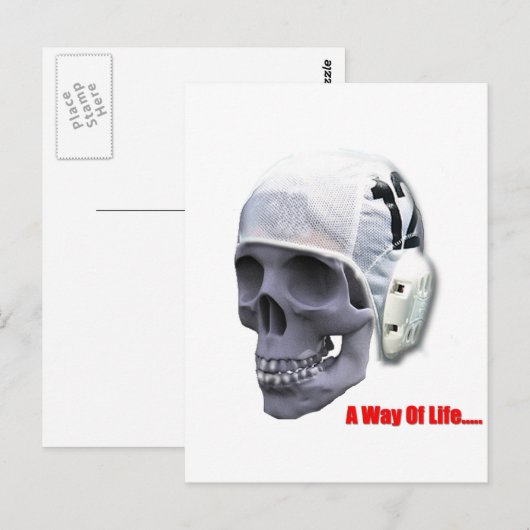 水球スカル ポストカード (正面/裏面)