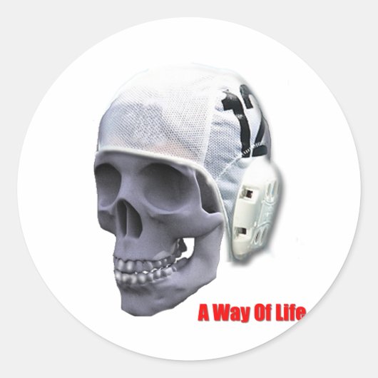 水球スカル ラウンドシール (正面)