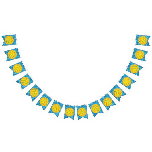 水球パーティーバナー バンティングフラッグ (全)