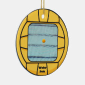 水球フレーム(あなた自身の写真を加えて下さい!) セラミックオーナメント (右)