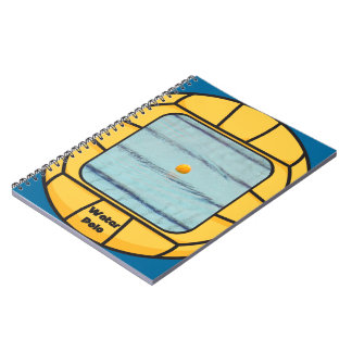 水球フレーム(あなた自身の写真を加えて下さい!) ノートブック