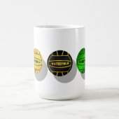 水球プレーヤーおよびwaterpoloプレーヤーの球 コーヒーマグカップ (中央)