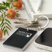 水球プレーヤーは球を持つ泳ぐ人です キーホルダー (正面右)